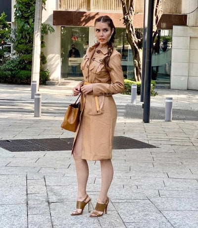 PU Leather Dress